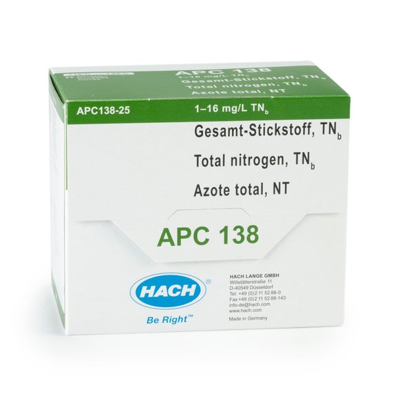 Test kuwetowy azotu ogólnego, 1 - 16 mg/L, do robota laboratoryjnego AP3900