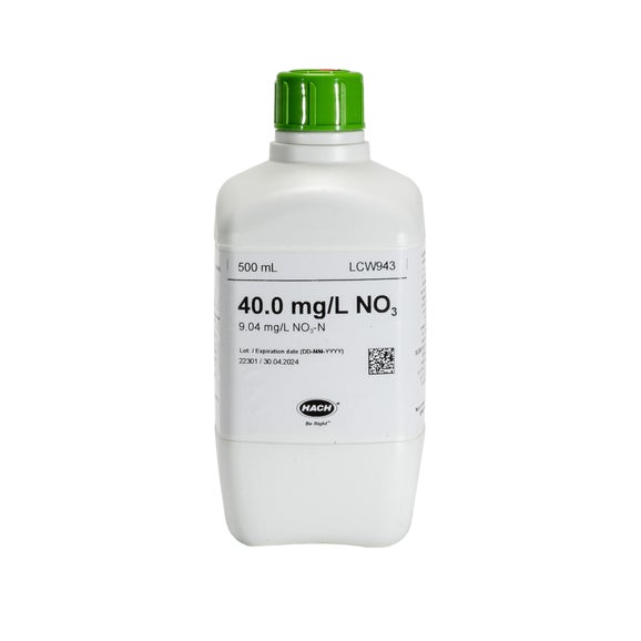 Wzorzec azotanów, 40 mg/L NO₃ (9,04 mg/L NO₃-N), 500 mL