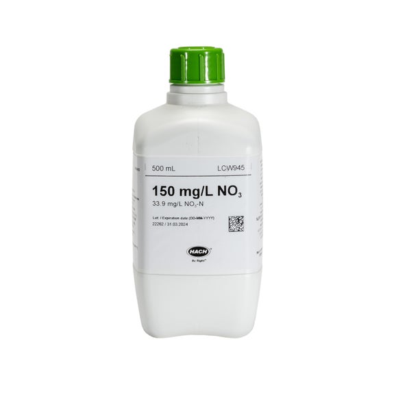 Wzorzec azotanów, 150 mg/L NO₃ (33,9 mg/L NO₃-N), 500 mL