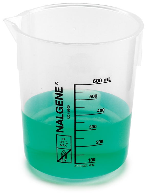 Beaker, polypropylene, low form, 50 mL