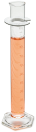 Cylinder, miarowy, 50 mL +/-0,4 mL, podziałka 1,0 mL (białe oznaczenia)