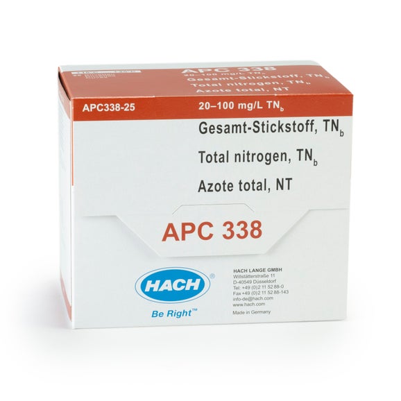 Test kuwetowy azotu ogólnego, 20 - 100 mg/L, do robota laboratoryjnego AP3900