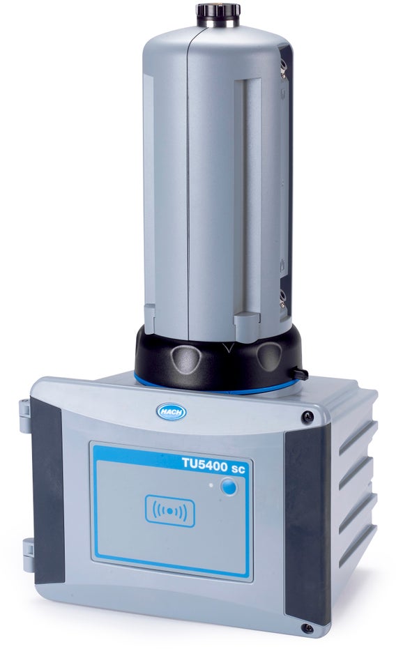 Laserowy miernik mętności niskiego zakresu TU5300sc z czujnikiem przepływu, funkcją automatycznego czyszczenia i technologią RFID (wersja ISO)