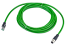 Kabel sieci Ethernet M12 do RJ45, 5 m