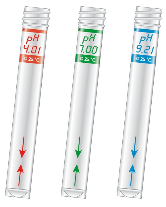 Sension+ 3x10 mL pojemniki z nadrukiem, dla kalibracji przenośnych mierników pH, EU