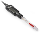Napełniana, laboratoryjna, szklana elektroda pH Intellical PHC705 RedRod do próbek o wysokiej zasadowości, kabel 1 m