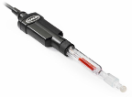 Napełniana, laboratoryjna, szklana elektroda pH do próbek ograniczających przepływ Intellical PHC745 RedRod, kabel 1 m